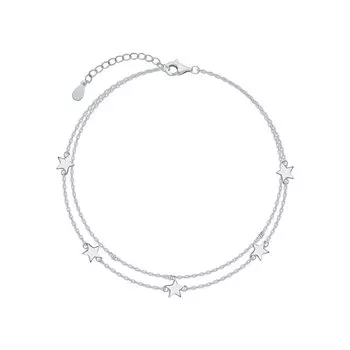 Серебряный браслет на ногу