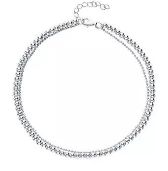 Серебряный браслет на ногу