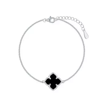 Серебряный браслет с агатом природным