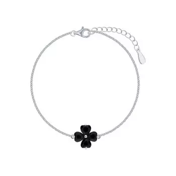 Серебряный браслет с агатом природным