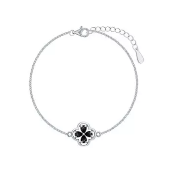 Серебряный браслет с агатом природным