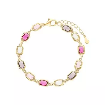 Серебряный браслет с алпанитом