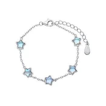 Серебряный браслет с алпанитом