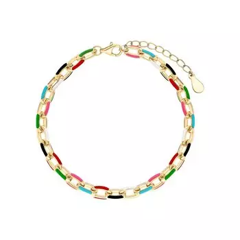 Серебряный браслет с эмалью