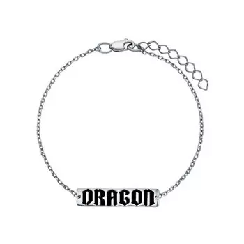 Серебряный браслет с эмалью