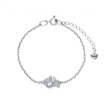 Серебряный браслет с эмалью