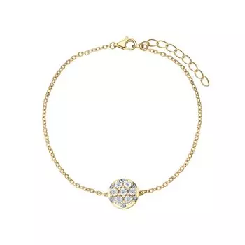 Серебряный браслет с бриллиантами природными