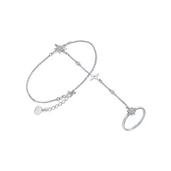 Серебряный браслет с фианитами