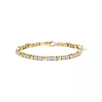 Серебряный браслет с фианитами