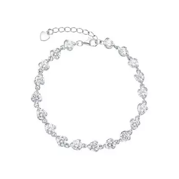 Серебряный браслет с фианитами