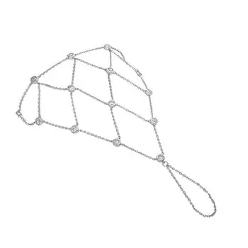 Серебряный браслет с фианитами