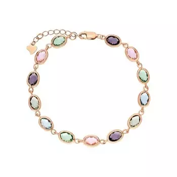 Серебряный браслет с фианитами