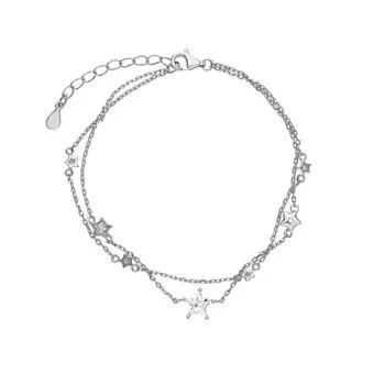 Серебряный браслет с фианитами