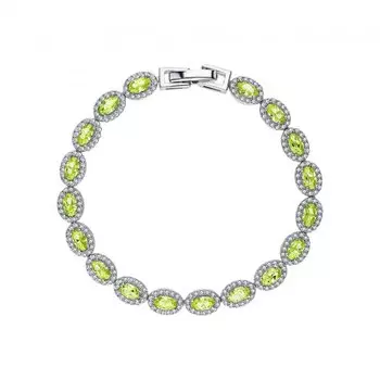 Серебряный браслет с фианитами