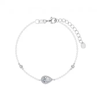 Серебряный браслет с фианитами