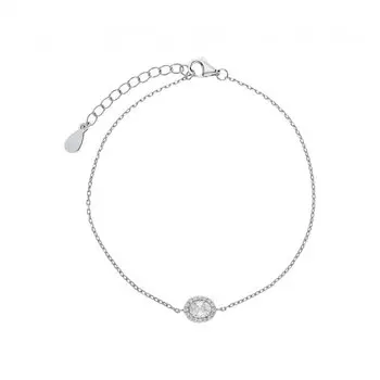 Серебряный браслет с фианитами