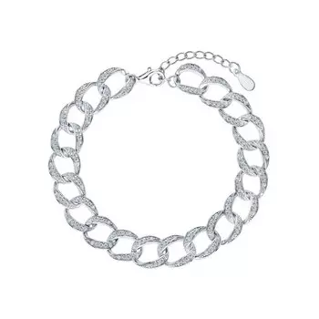 Серебряный браслет с фианитами