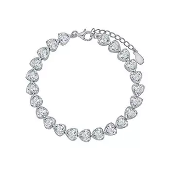 Серебряный браслет с фианитами