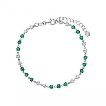 Серебряный браслет с фианитами