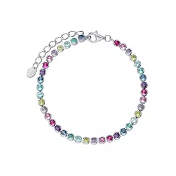 Серебряный браслет с фианитами