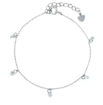 Серебряный браслет с фианитами