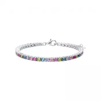 Серебряный браслет с фианитами