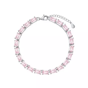 Серебряный браслет с фианитами