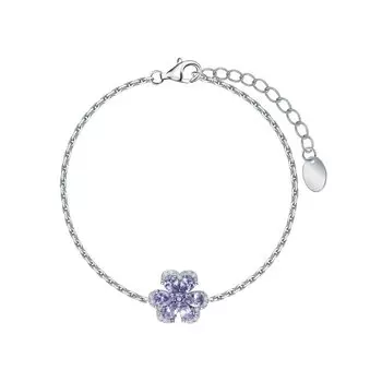 Серебряный браслет с фианитами