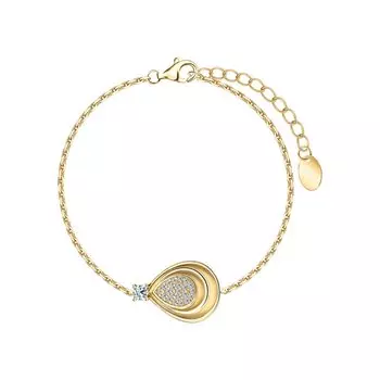 Серебряный браслет с фианитами