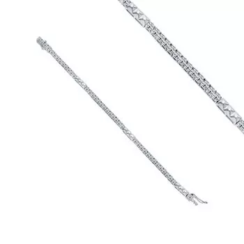 Серебряный браслет с фианитами