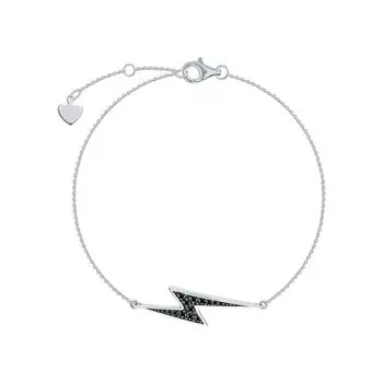 Серебряный браслет с фианитами