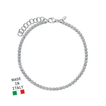 Серебряный браслет с фианитами