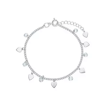 Серебряный браслет с фианитами