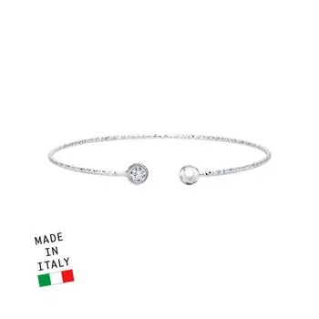 Серебряный браслет с фианитами