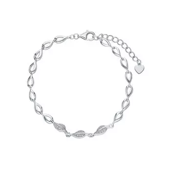 Серебряный браслет с фианитами