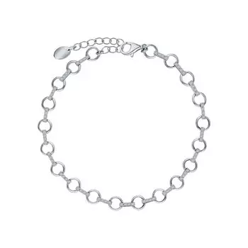 Серебряный браслет с фианитами