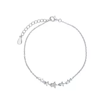 Серебряный браслет с фианитами