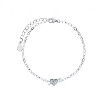 Серебряный браслет с фианитами