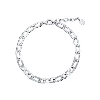 Серебряный браслет с фианитами