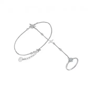 Серебряный браслет с фианитами