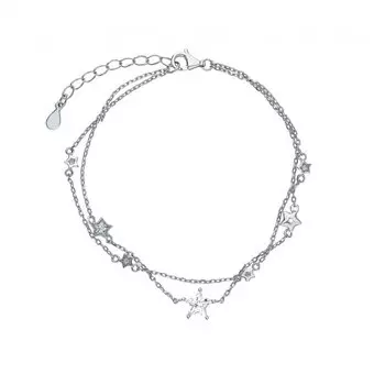 Серебряный браслет с фианитами