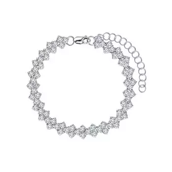 Серебряный браслет с фианитами