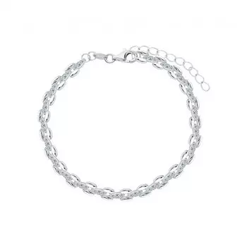 Серебряный браслет с фианитами