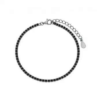 Серебряный браслет с фианитами