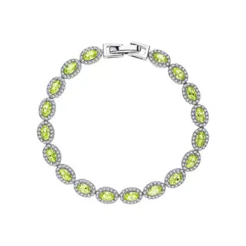 Серебряный браслет с фианитами