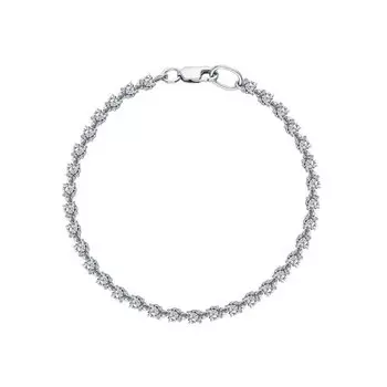 Серебряный браслет с фианитами
