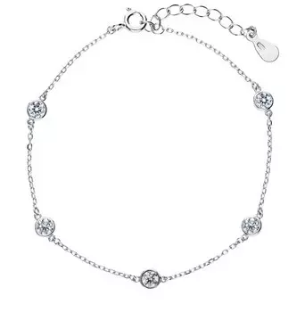 Серебряный браслет с фианитами