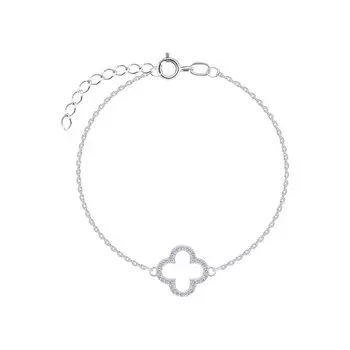 Серебряный браслет с фианитами