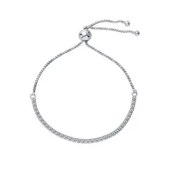 Серебряный браслет с фианитами