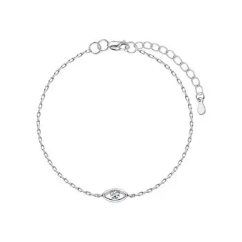 Серебряный браслет с фианитами